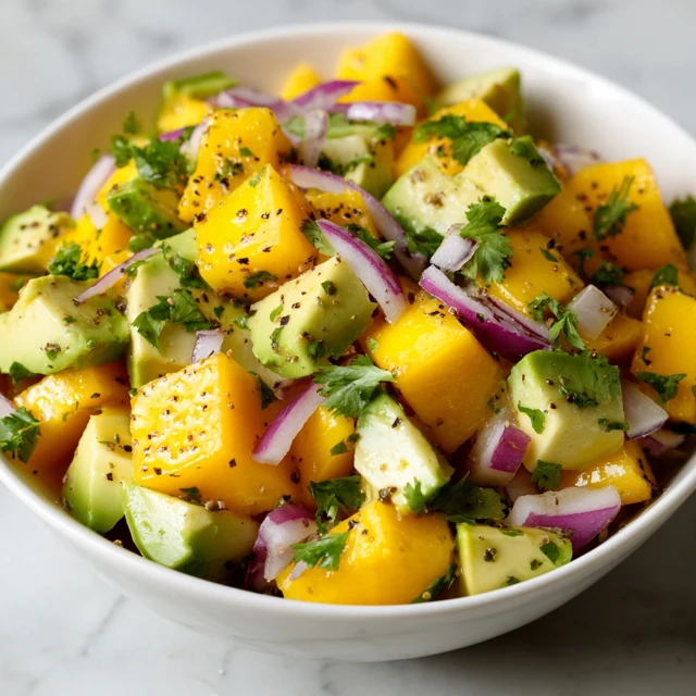 Avocado Mango Salad – Fresh, Vibrant, and Perfectly Balanced