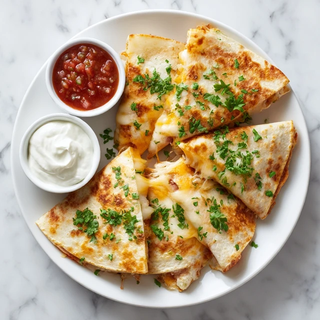 Easy Chicken Quesadillas Recipe – Crispy, Cheesy, and Perfect for Weeknights