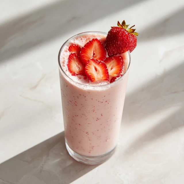 Creamy Strawberry Vanilla Bean Smoothie for a Fresh Start