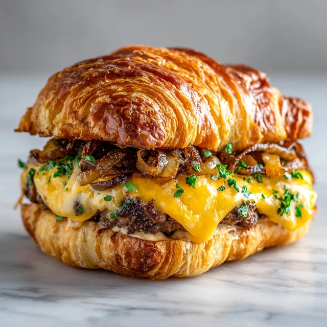 Croissant Smash Burgers: Buttery, Juicy, and Irresistible