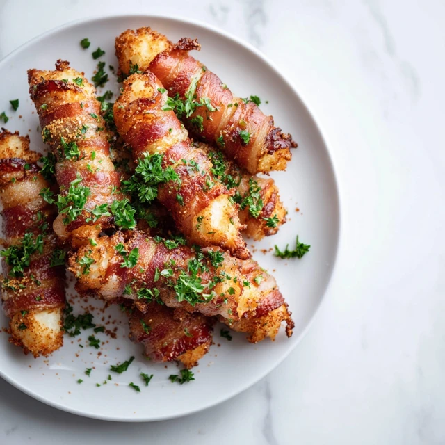 Nashville Hot Bacon-Wrapped Mozzarella Sticks