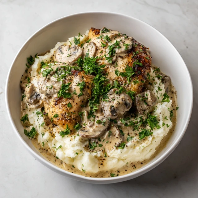 Creamy Mushroom Sauce Meal for Dinner Bliss