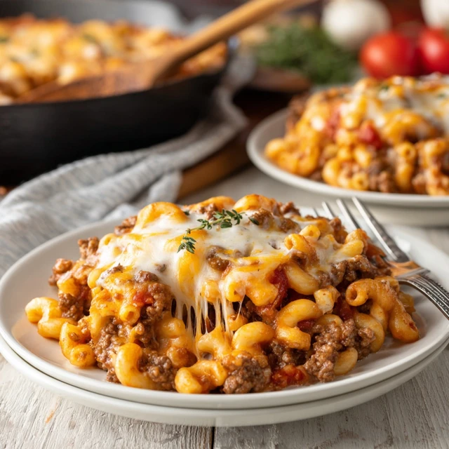 Cheesy Ground Beef Goulash: Comfort in a Bowl