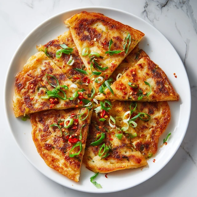 Spicy Korean Pancakes (Pajeon)