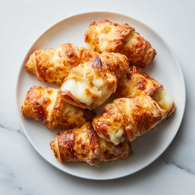 Mozzarella Pepperoni Croissant Rolls