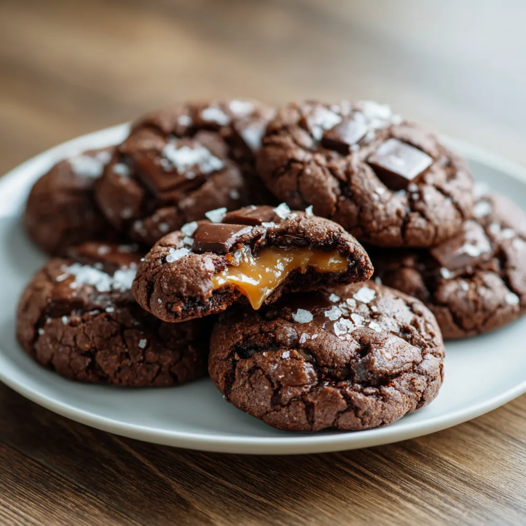 Salted Caramel Chocolate Cookie Recipe: Gourmet Dessert