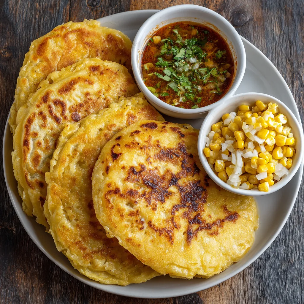 Authentic Venezuelan Sweet Corn Cachapas