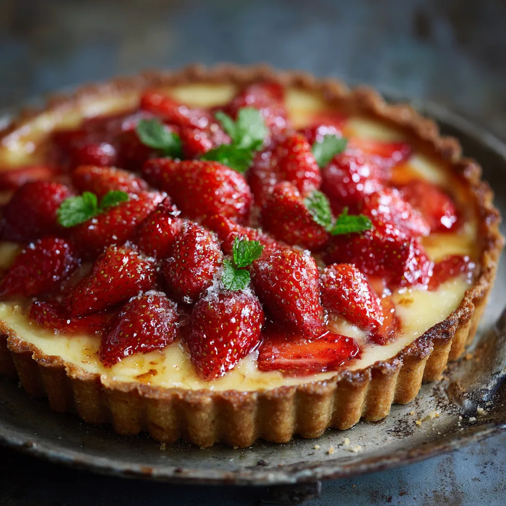 Delicious Strawberry Custard Tart Recipe Perfect for Enjoying the Taste of Summer