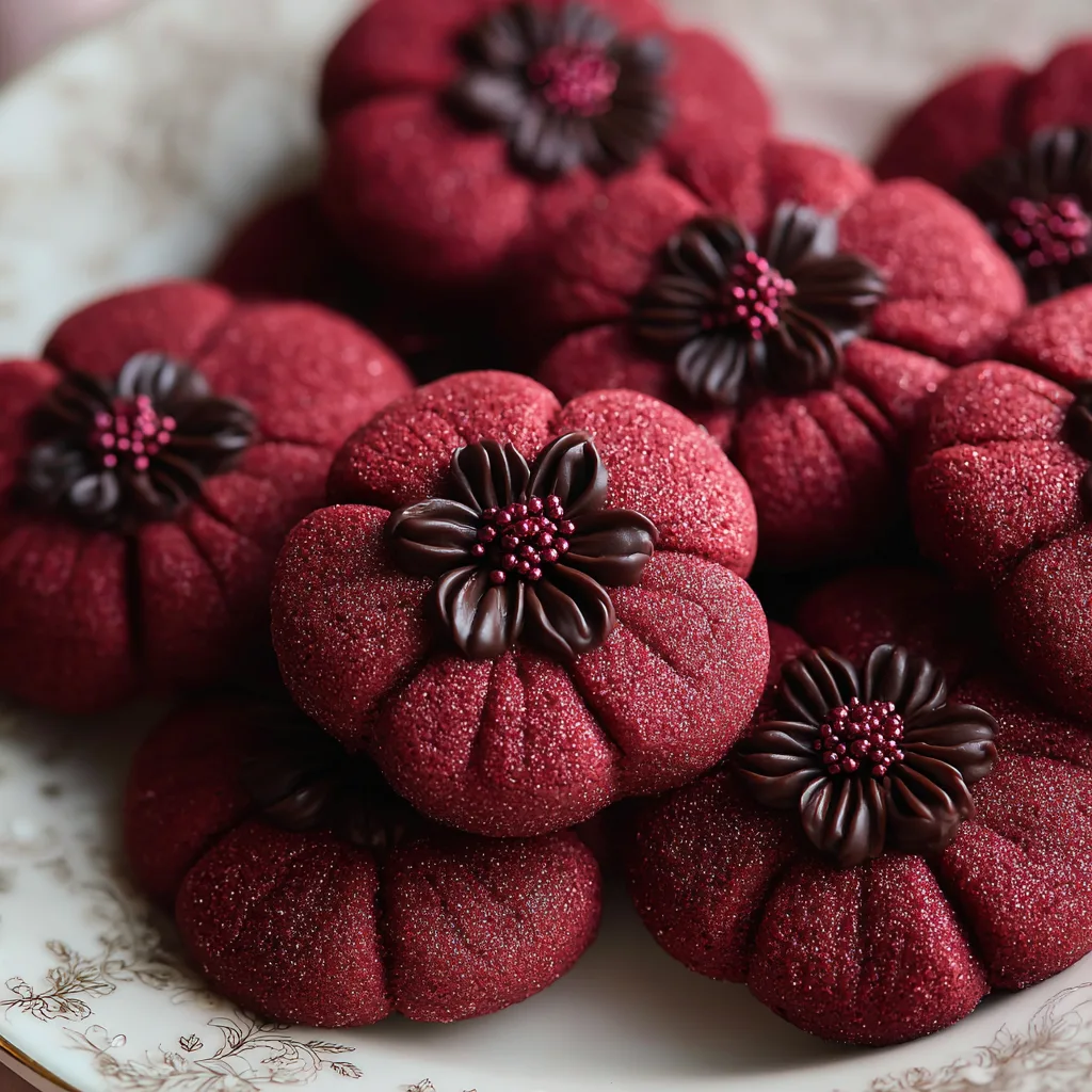 Red Velvet Blossom Cookies: A Festive Chocolate-Kissed Classic