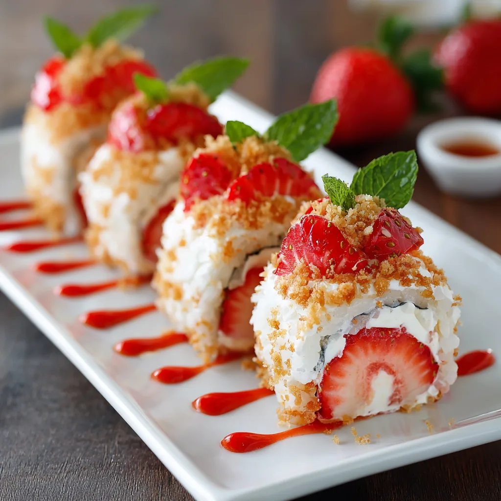 Strawberry Shortcake Sushi – A Fun & Creative No-Bake Dessert Roll