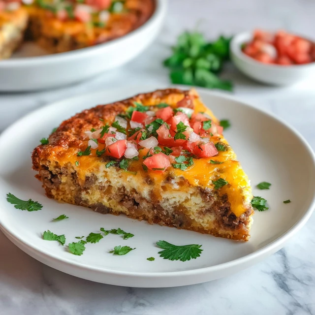 Easy Low Carb Crustless Taco Pie Recipe for Dinner