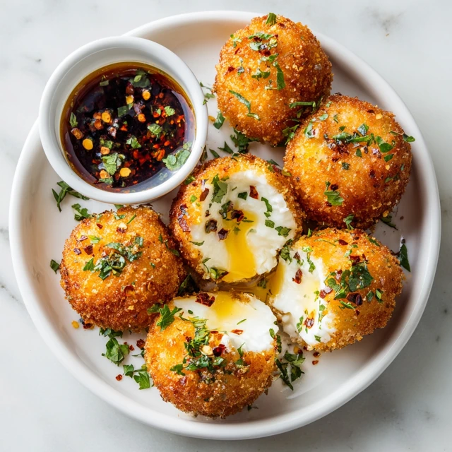 Crispy Fried Burrata with Spicy Dipping Sauce – The Ultimate Creamy and Crunchy Appetizer