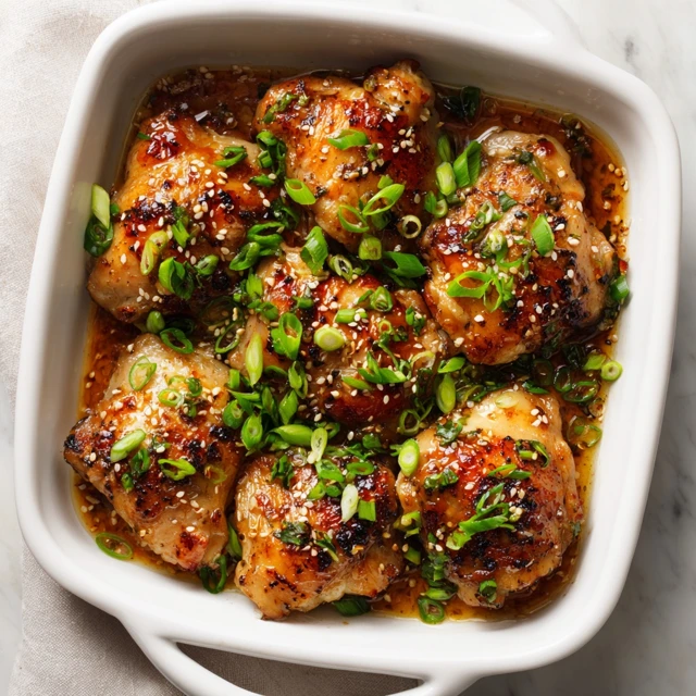 Ginger Garlic Chicken Thigh Bake – A Flavorful and Easy Oven Dinner