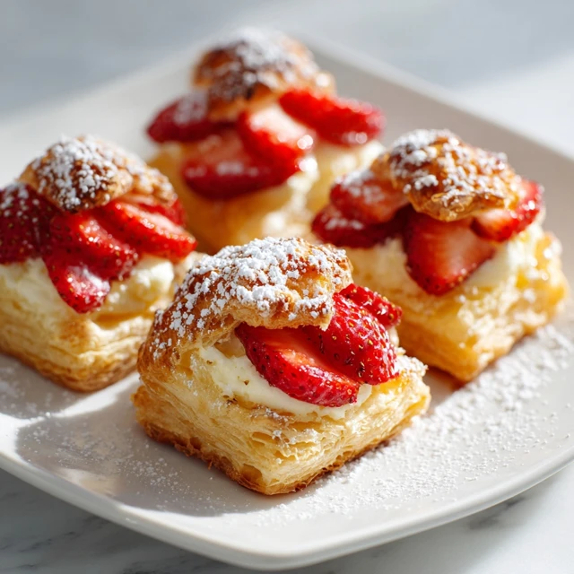Strawberry Cream Cheese Puff Pastry Bites