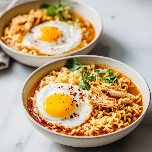 Fiery Buldak Ramen Bowl with Chicken & Jammy Egg – The Ultimate Spicy Comfort Food