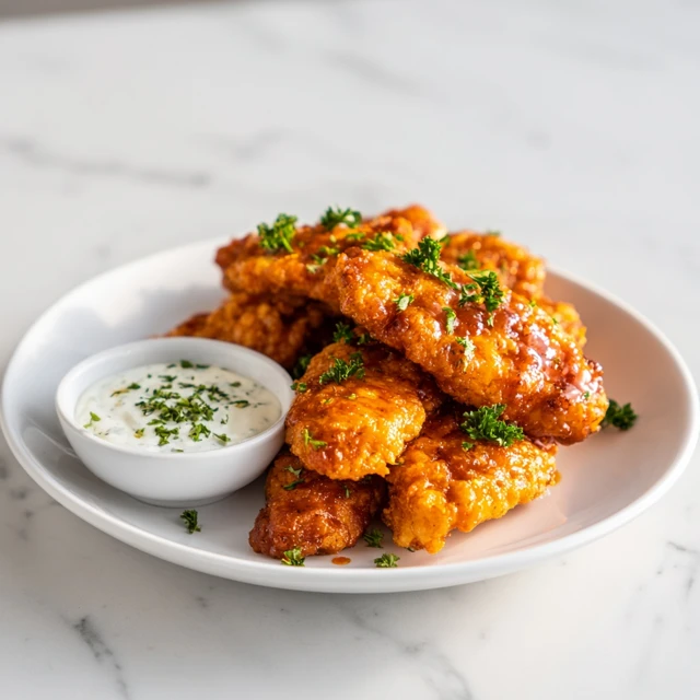 Buffalo Chicken Tenders – Crispy, Spicy, and Irresistibly Juicy