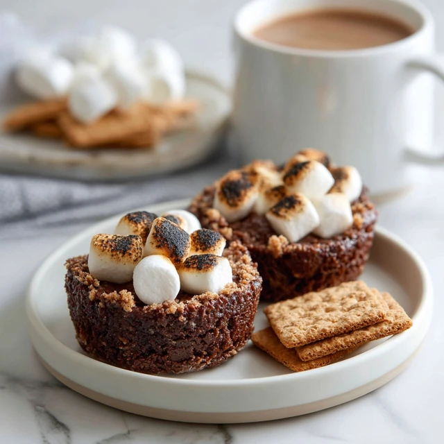 S’mores Brownie Cups: Mini Campfire Desserts
