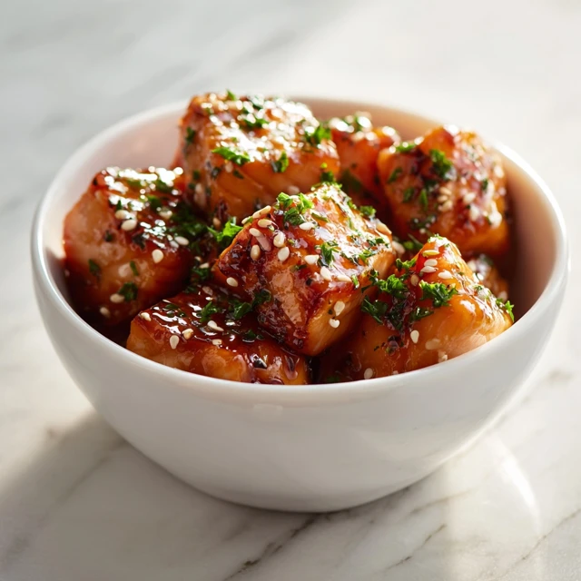 Garlic Butter Honey Glazed Salmon Bites – Crispy, Sweet & Savory Perfection