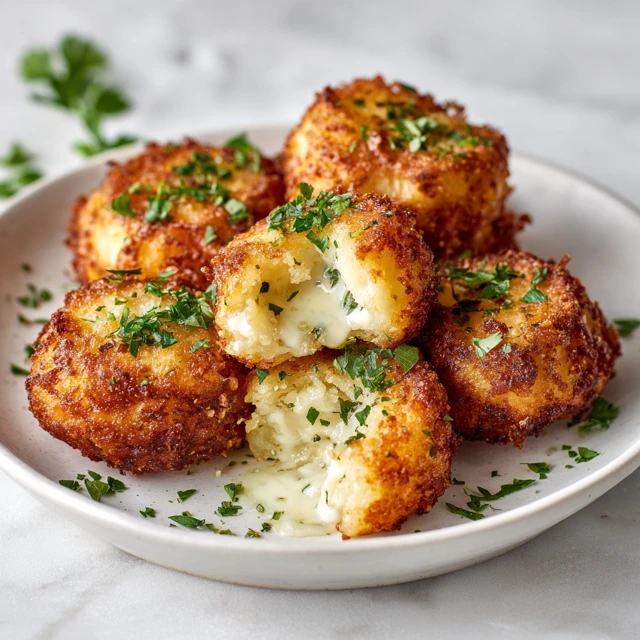 Cheesy Potato Volcano Bites: Crispy Outside, Gooey Cheese Inside