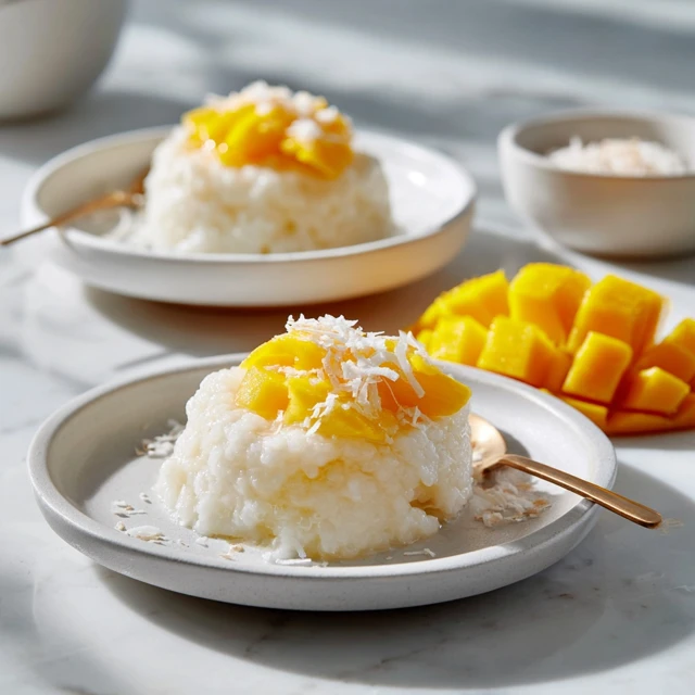 Mango Coconut Sticky Rice Pudding: Tropical Comfort in a Bowl