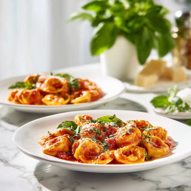 Creamy Tomato Basil Tortellini: A Comforting Pasta Dish Full of Flavor
