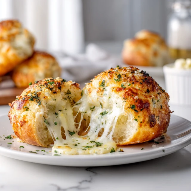 Cheesy Stuffed Garlic Bread Bombs – The Ultimate Gooey Comfort Snack
