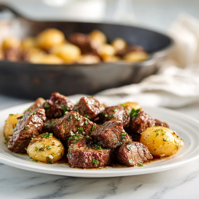 Garlic Butter Steak Bites with Potatoes: The Ultimate One-Pan Comfort Meal