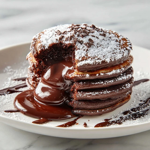 Chocolate Lava Pancake Stack: The Ultimate Gooey Breakfast Dessert