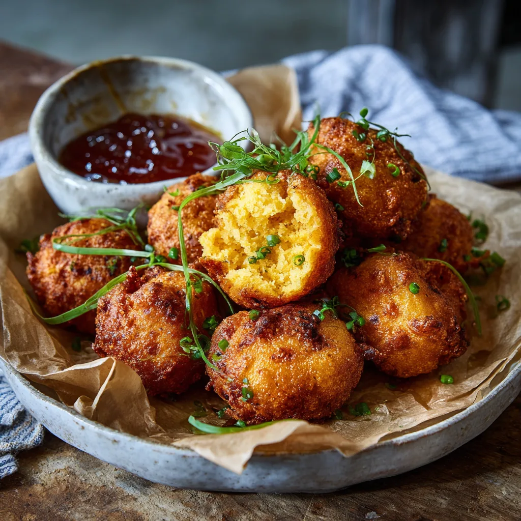 Honey Butter Cornbread Fritters