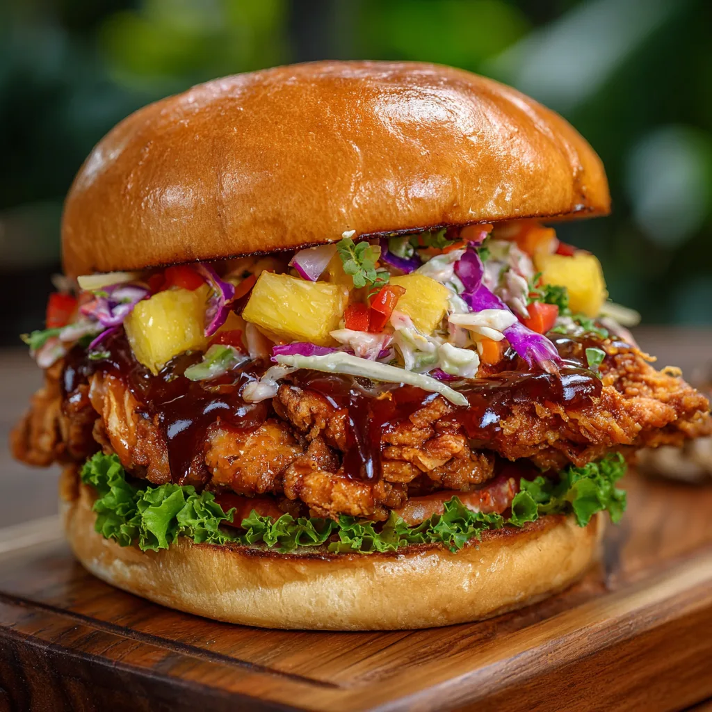 Maui Wowie Chicken Sandwich – Sweet, Juicy & Tropical Flavor Explosion