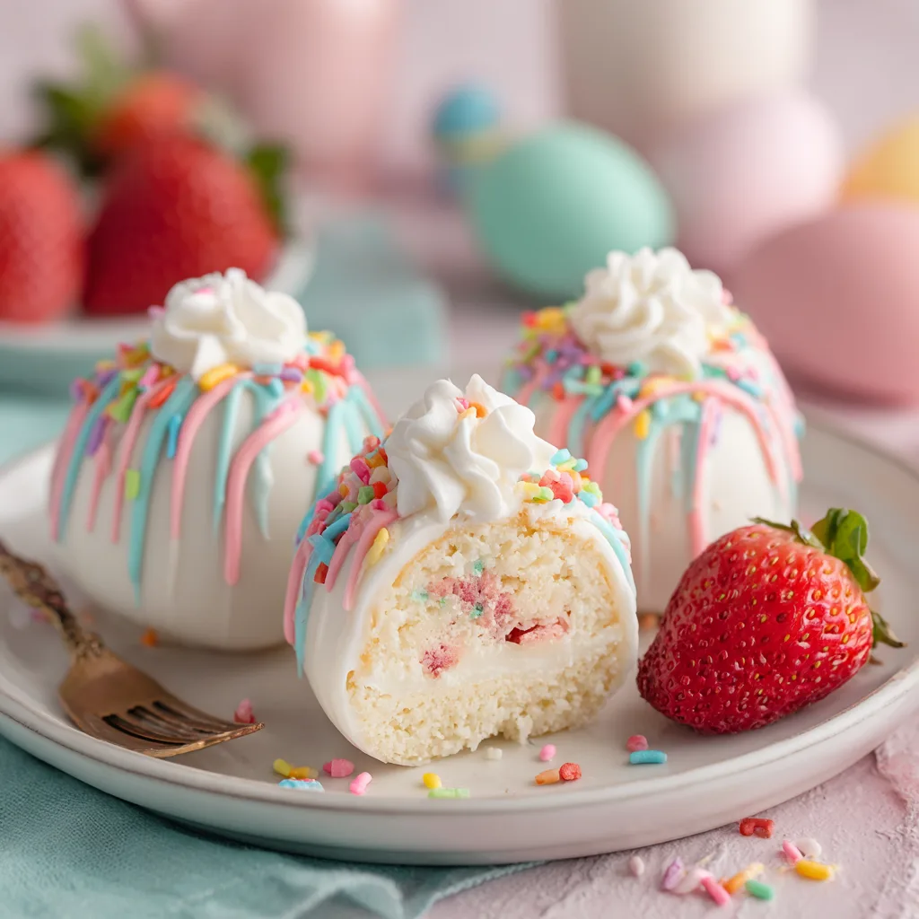 Strawberry Shortcake Easter Egg Bombs – Sweet, Festive & Irresistible