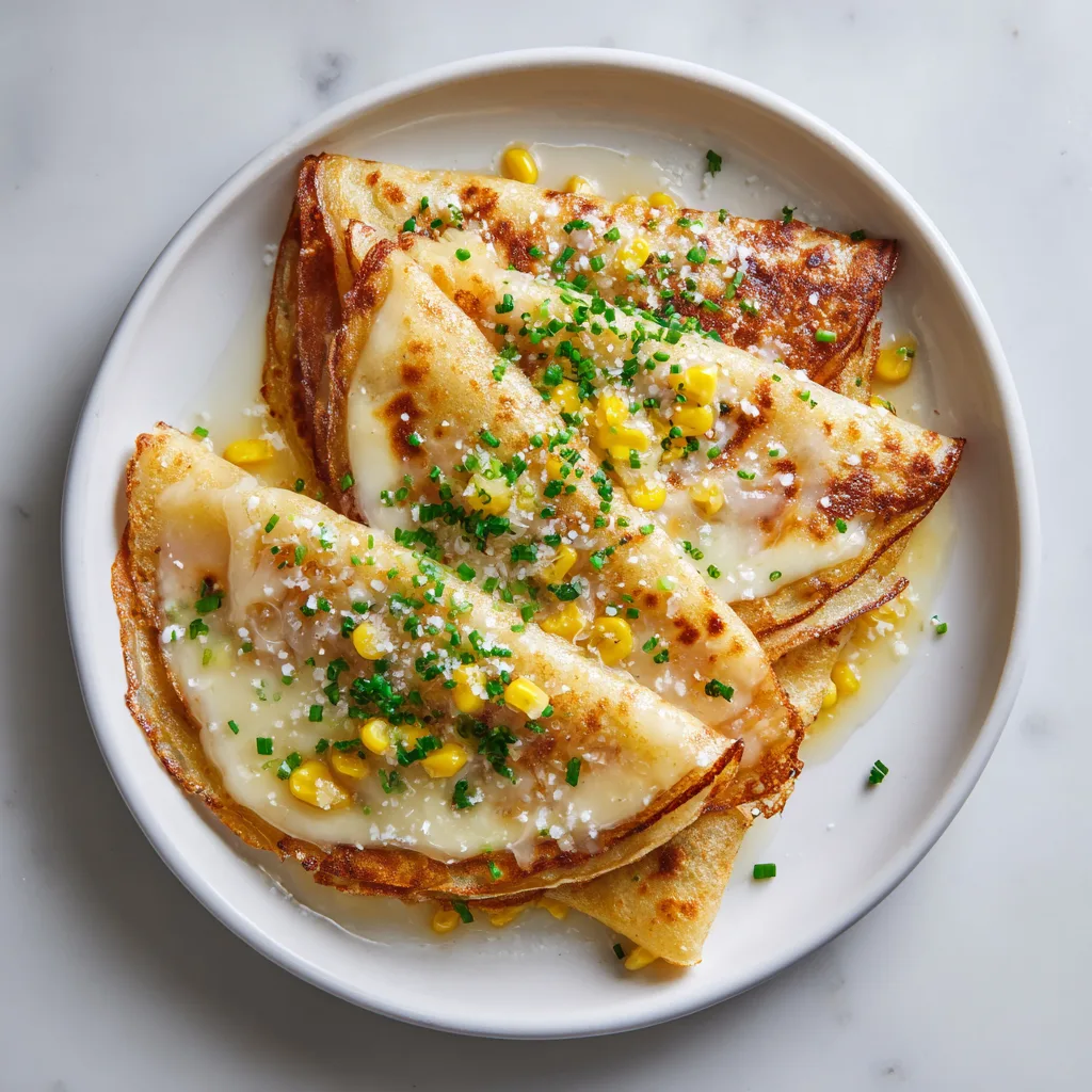 Venezuelan Sweet Corn Cachapas – Traditional Corn Pancakes with Melted Cheese