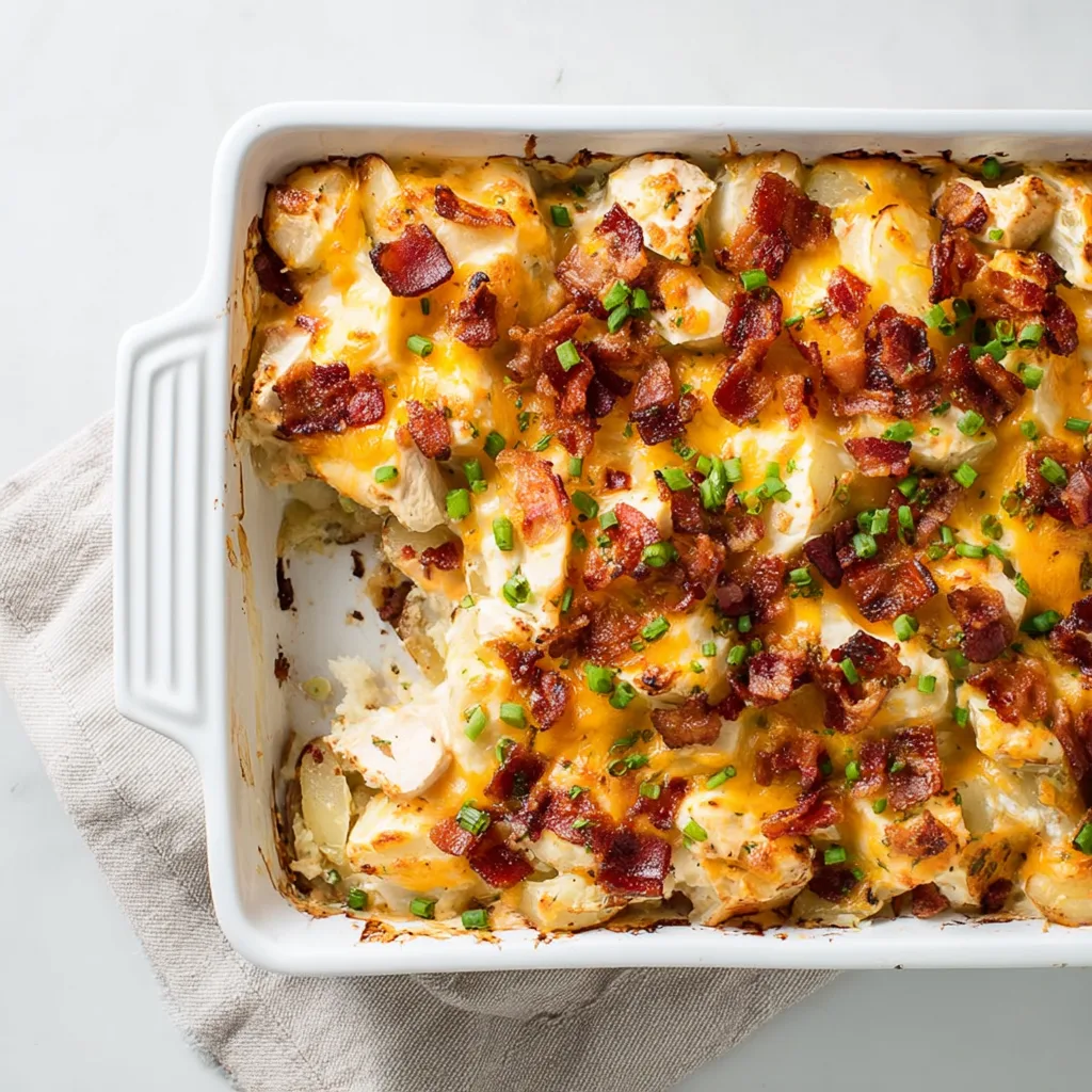 Cheesy Chicken Bacon Ranch Potato Casserole – The Ultimate Comfort Food Bake