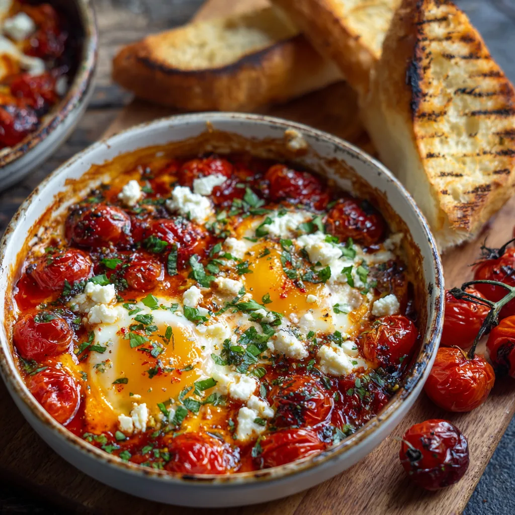 Baked Feta Eggs: A Simple Mediterranean Breakfast Packed with Flavor