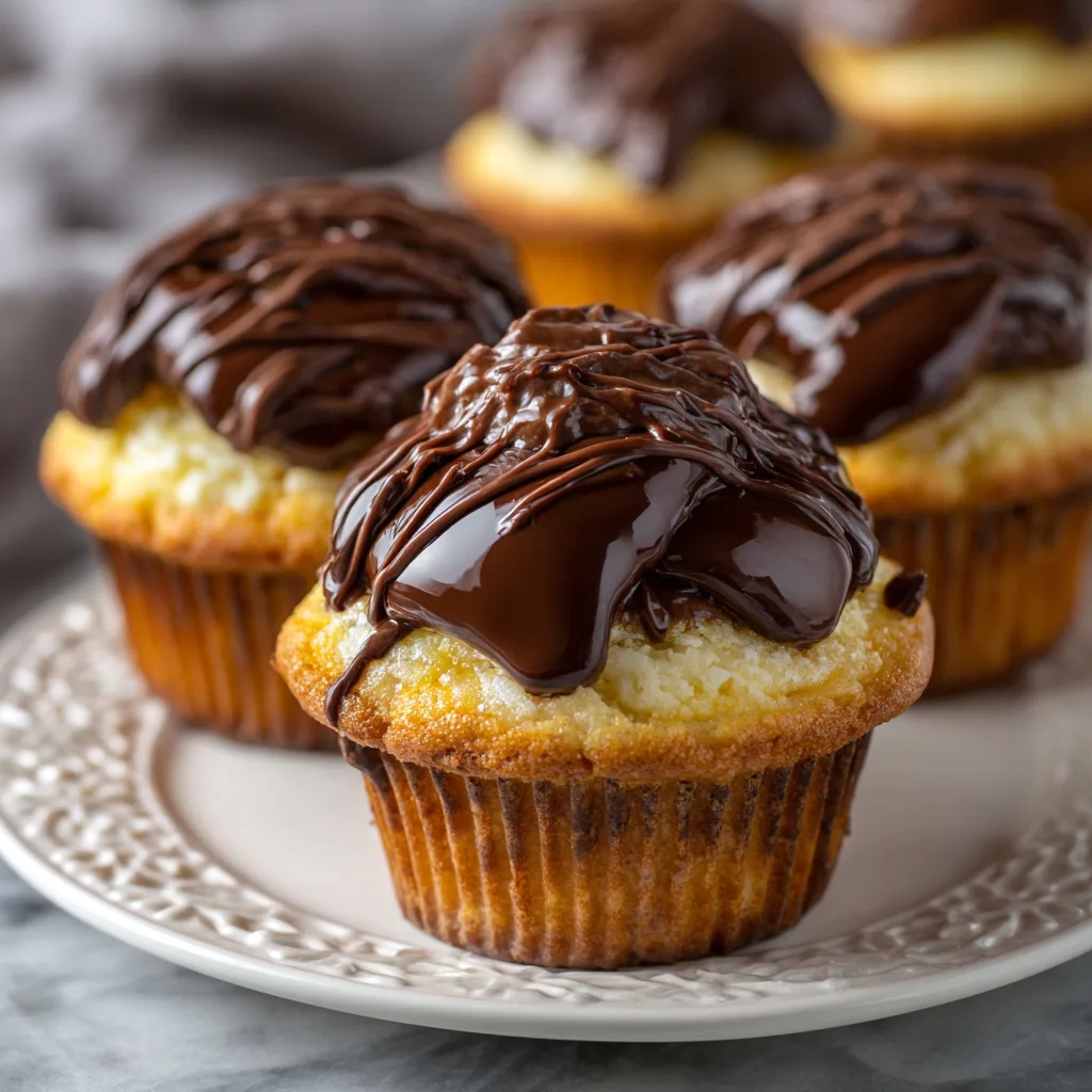 Boston Cream Pie Cupcakes Recipe – Creamy, Chocolatey Bakery-Style Dessert