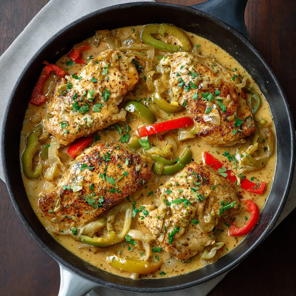 Creamy Banana Pepper Chicken Skillet: Quick & Easy Weeknight Dinner