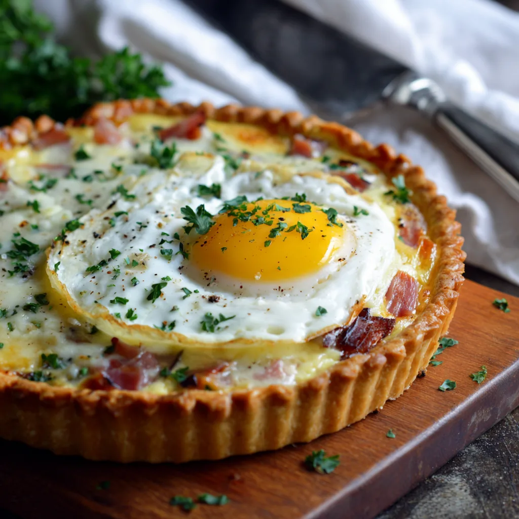 Prosciutto and Egg Breakfast Tart: A Delicious Gourmet Brunch Favorite