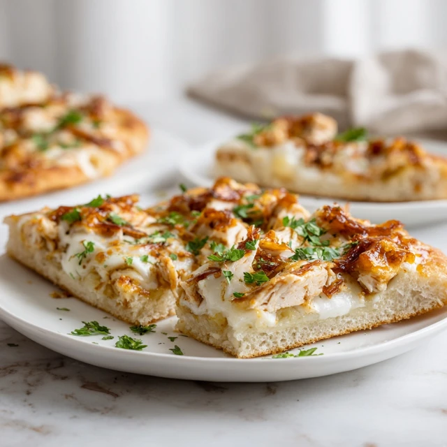 Crispy Hot Honey Chicken Alfredo Flatbread: The Ultimate Sweet & Savory Comfort Dish