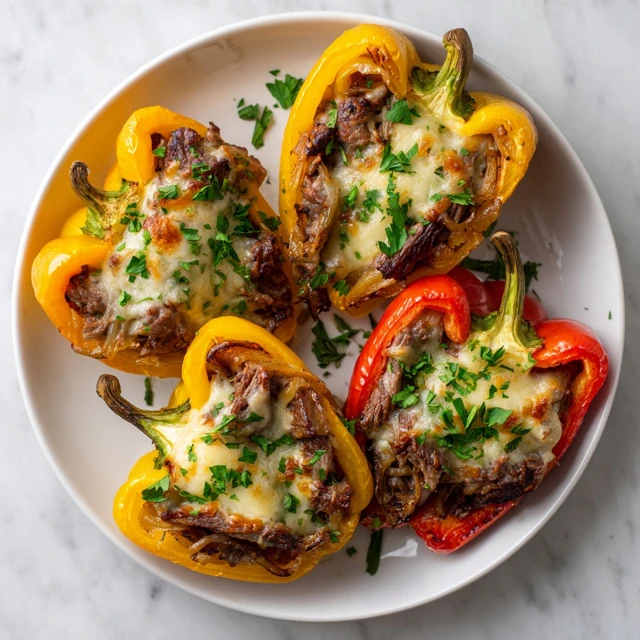 Cheesy Philly Cheesesteak Stuffed Peppers: A Low-Carb Comfort Food Classic