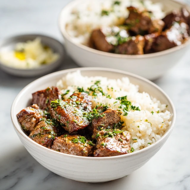 Garlic Butter Steak & Rice Bowl – A Flavor-Packed Comfort Meal