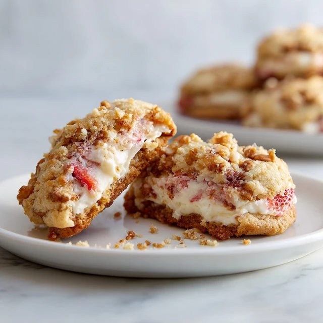 Strawberry Cheesecake Pretzel Crumble Stuffed Cookies: The Ultimate Sweet & Salty Dessert