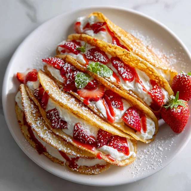 Strawberry Cream Stuffed Pancake Taco Shells: A Fun and Fluffy Breakfast Dessert