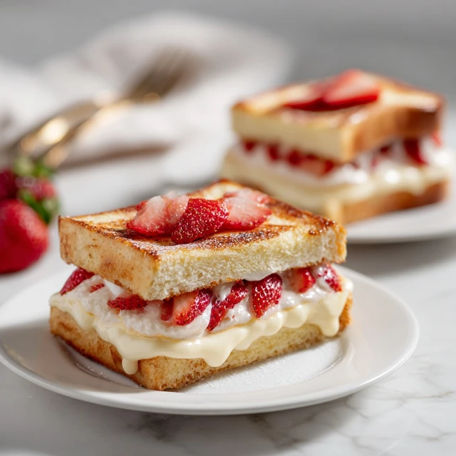 Strawberry Shortcake Custard Toast Stack – A Decadent Brunch Favorite