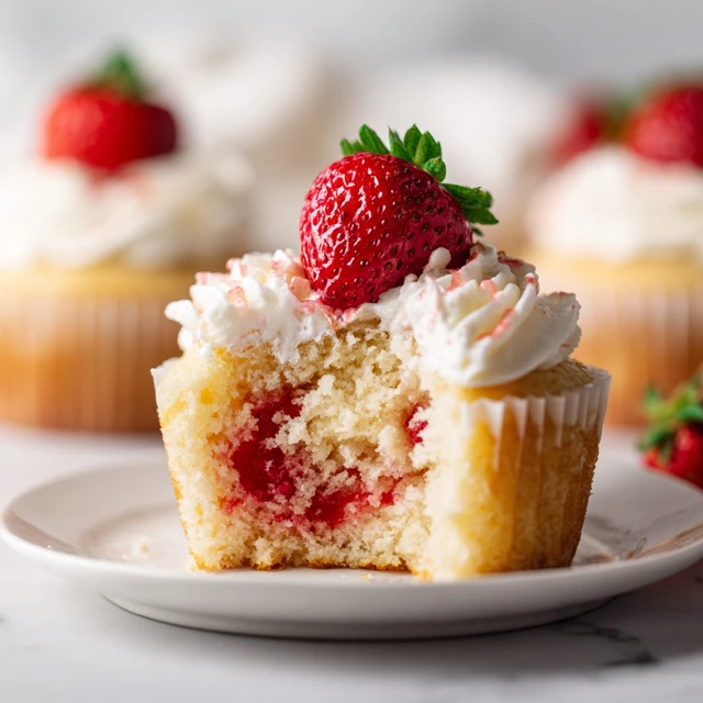 Strawberry Shortcake Cream Cheese Cupcakes – A Fresh and Creamy Dessert Delight
