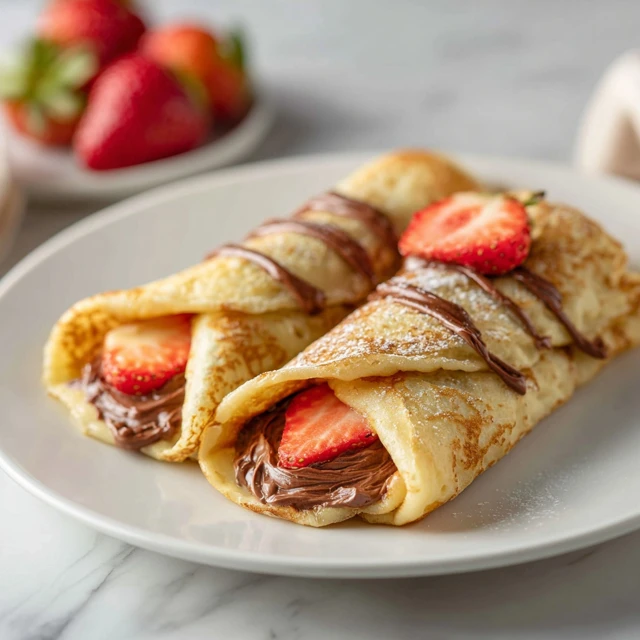 Strawberry Nutella Stuffed Crepes: A Perfect Sweet Treat for Any Time