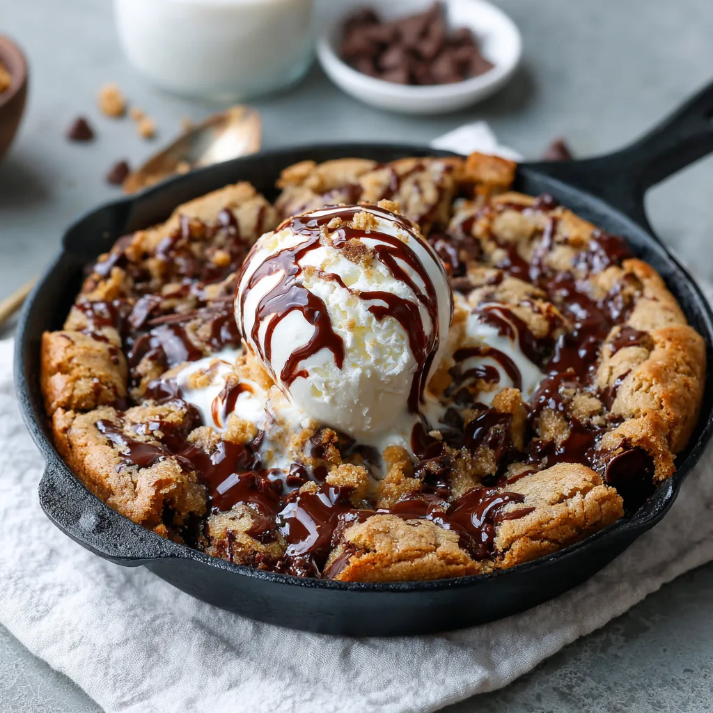 The Ultimate Gooey Chocolate Chip Skillet Cookie