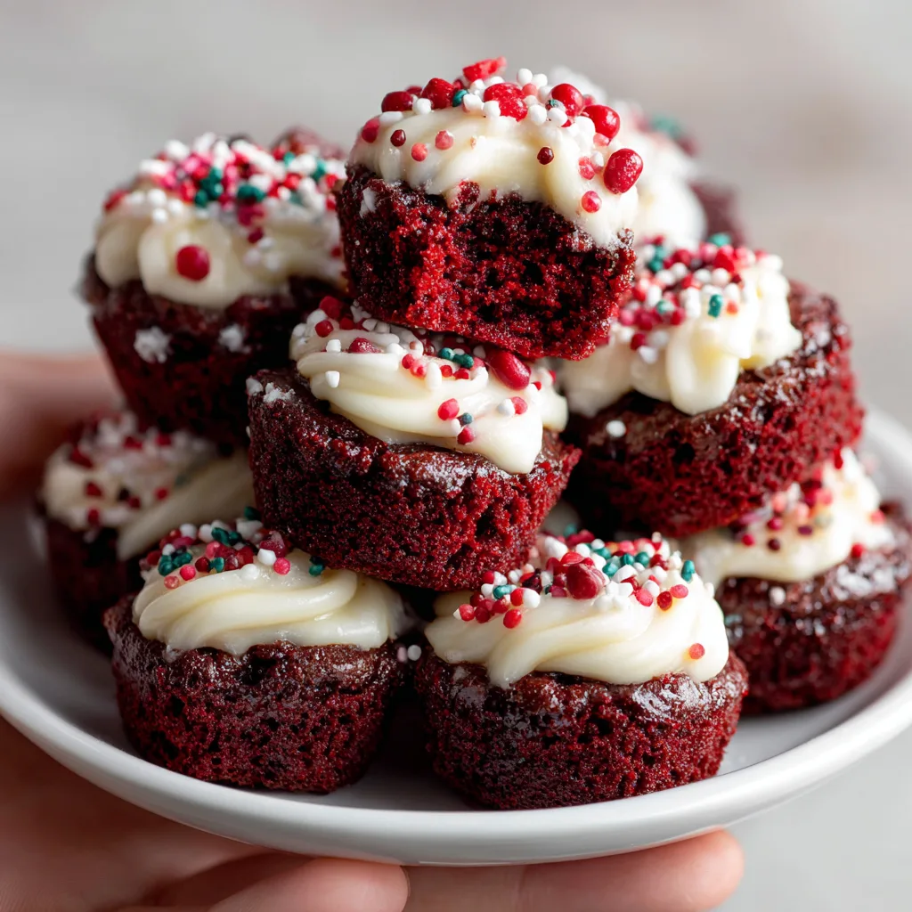 The Ultimate Sweet Red Velvet Brownie Bites