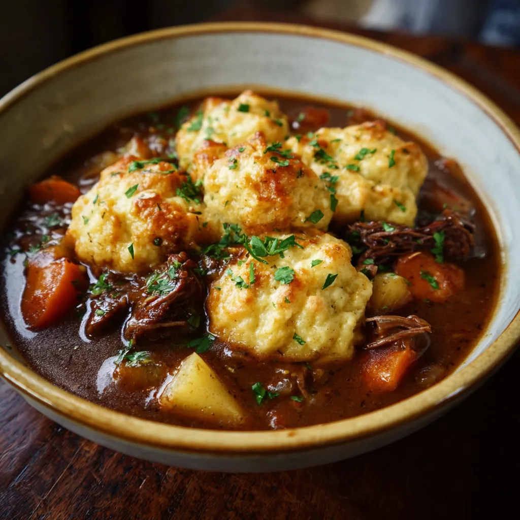Ultimate Irish Stew With Cheddar Dumplings