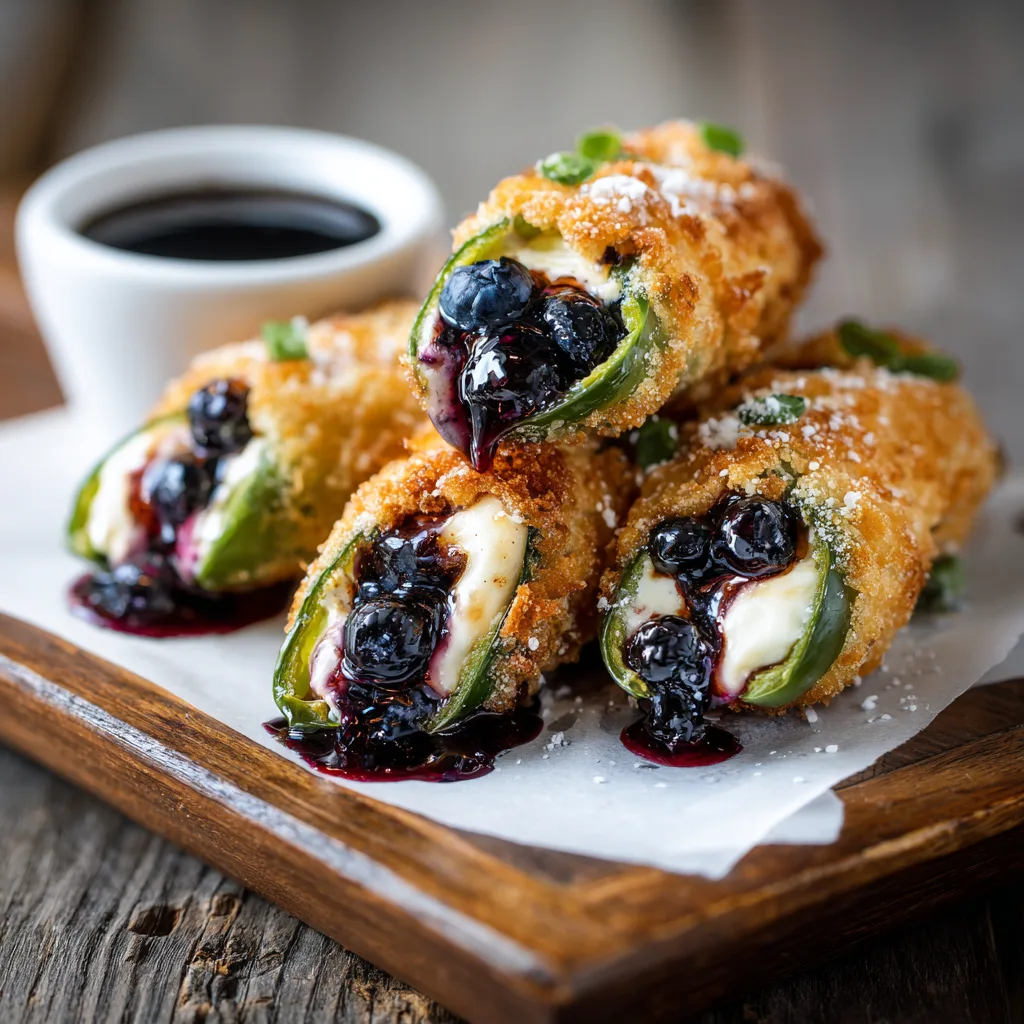 Blueberry Brie Jalapeño Poppers: A Must-Try Sweet & Spicy Delight