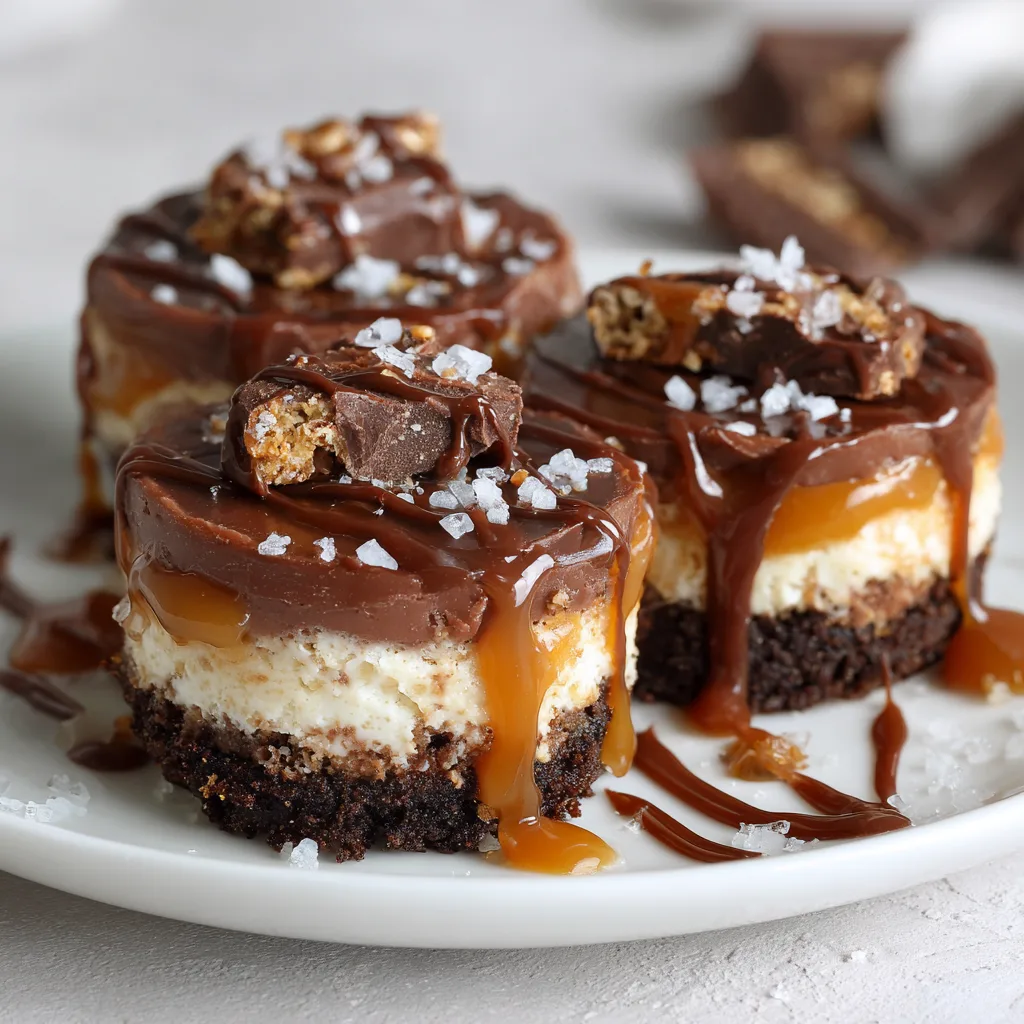 Decadent Chocolate Caramel Cheesecake Bites Recipe Delight